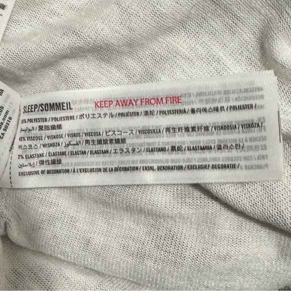 Abercrombie &β Fitch Sleeper Romper Fair Isle Knit Henley Medium Gray White - Picture 7 of 7